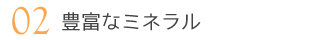 02 豊富なミネラル